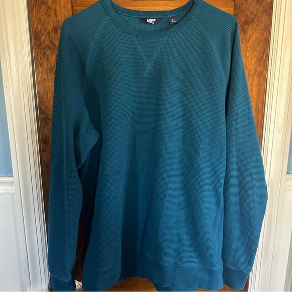 Lands End thermal crewneck Men's size L 42-44 - Picture 1 of 9